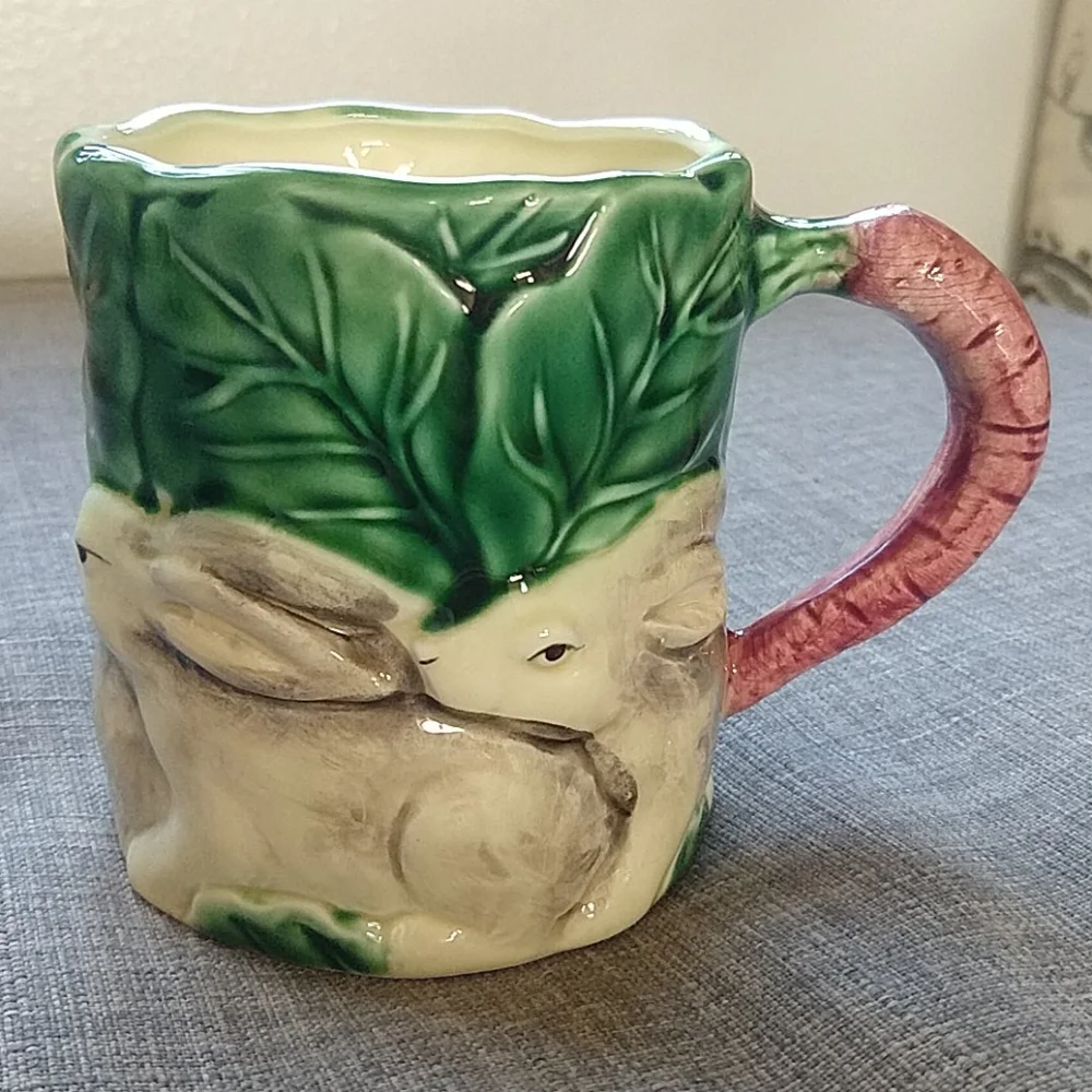 Vintage 80's Kitch Bunny Rabbit Mug Cup Halden Group